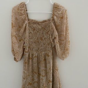 Women’s XS Yellow Knee Length Dress